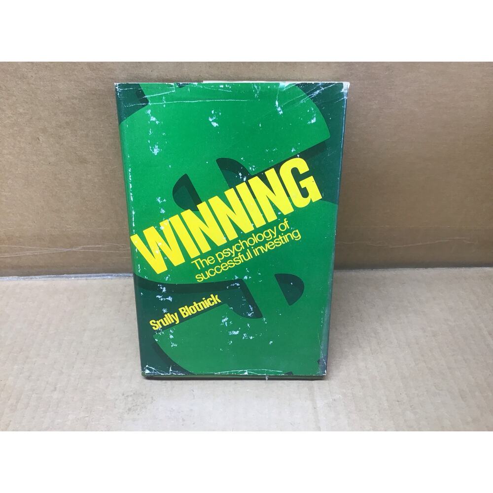 Winning Psychology Successful Investing Srully Blotnick 1979 1st Ed HB DJ